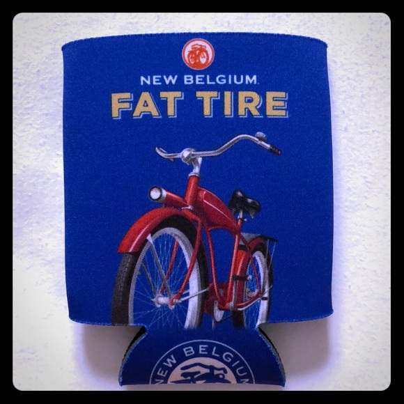 Fat Tire New Belgium Brewing Koozie - Brand New - Picture 1 of 4